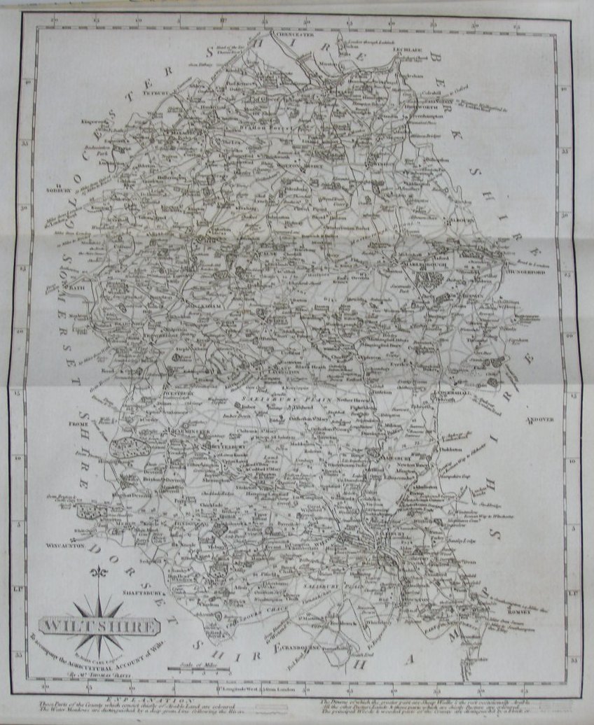 Map of Wiltshire - Cary